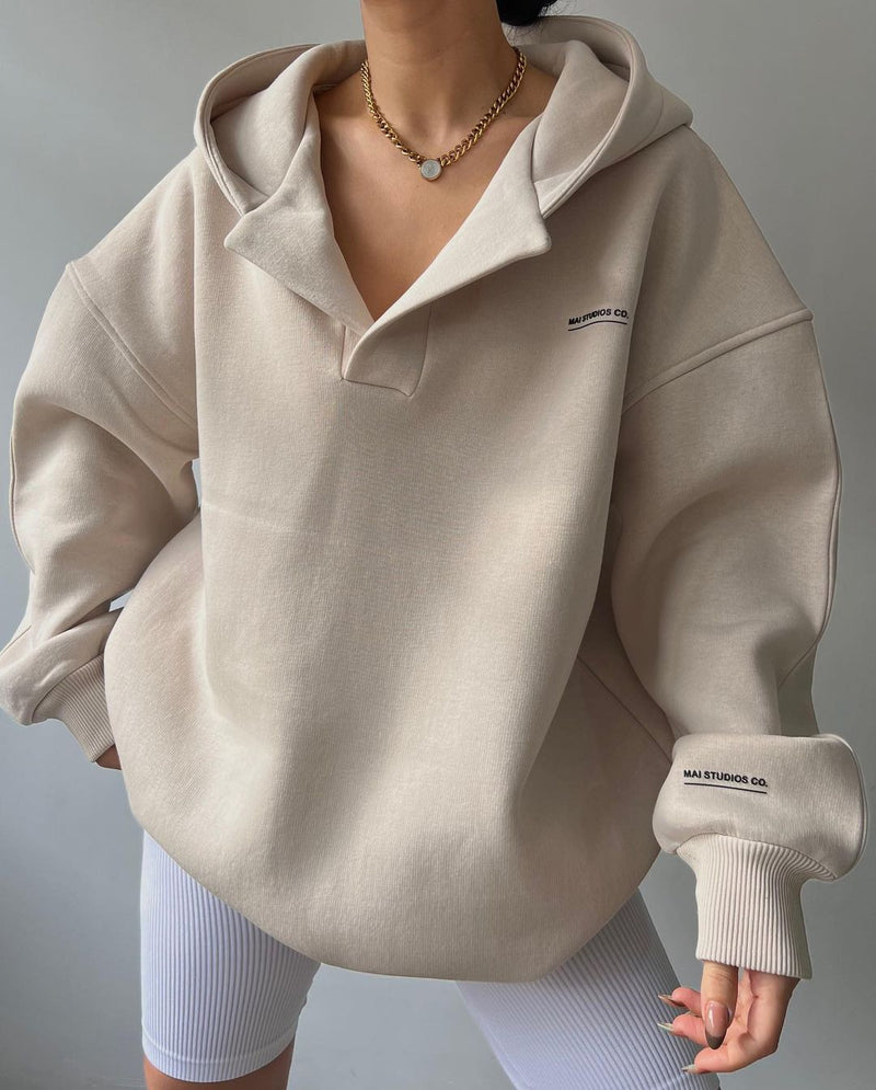 Load image into Gallery viewer, Thick-fabric hooded long-sleeved versatile hoodie
