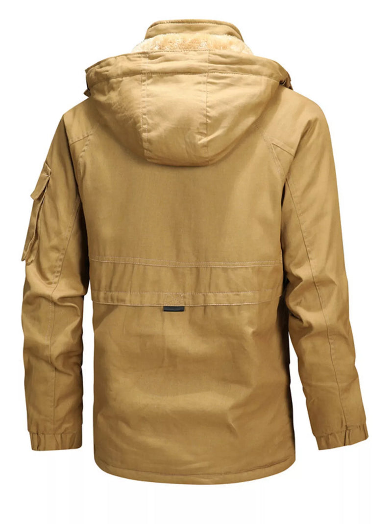 Load image into Gallery viewer, Men's Full Size Warm Hooded Winter Parka Jacket Plus Size
