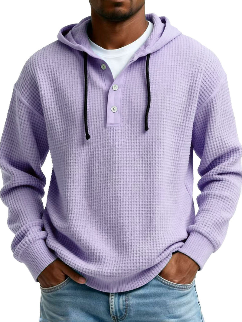 Load image into Gallery viewer, Men's Digital Print Ribbed V-Neck Half-Zip Sweatshirt
