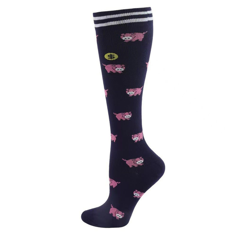 Load image into Gallery viewer, Floral Pattern Sports Compression Socks 200N Support
