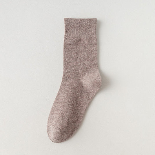 Women's Solid Color Mid-Calf Socks