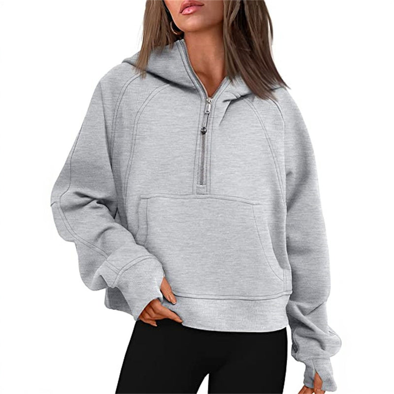 Load image into Gallery viewer, Fleece-Lined Half-Zip Sweatshirt
