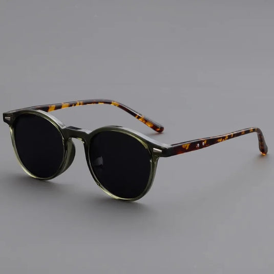 Small round-framed sunglasses