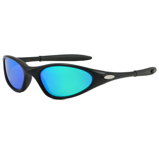 Retro oval outdoor cycling sunglasses