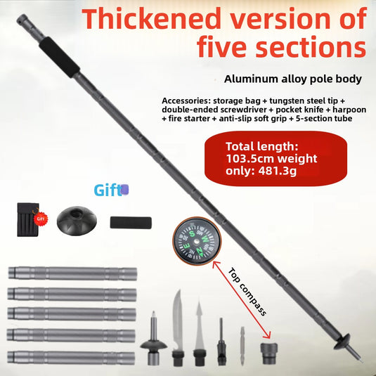 Foldable Multi-functional Trekking Pole