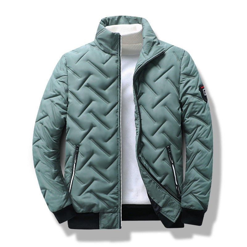 Load image into Gallery viewer, Men's Lightweight Cotton Jacket with Stand Collar
