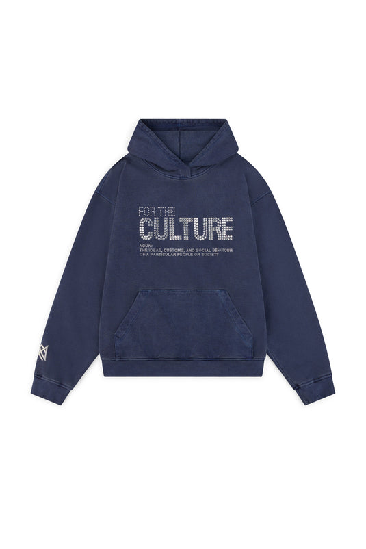 Rhinestone Letter Pullover Hoodie