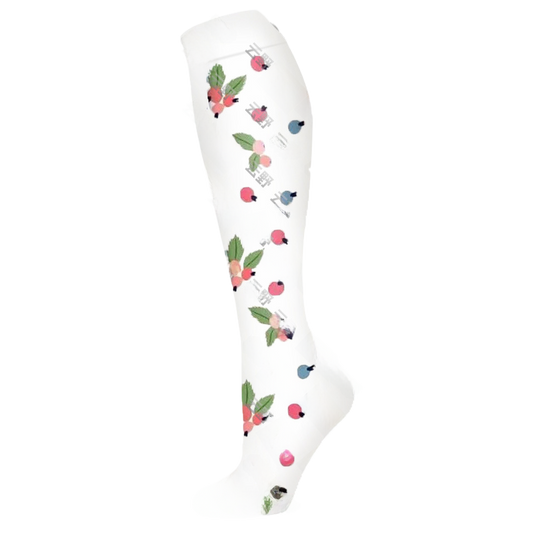Floral Pattern Sports Compression Socks 200N Support