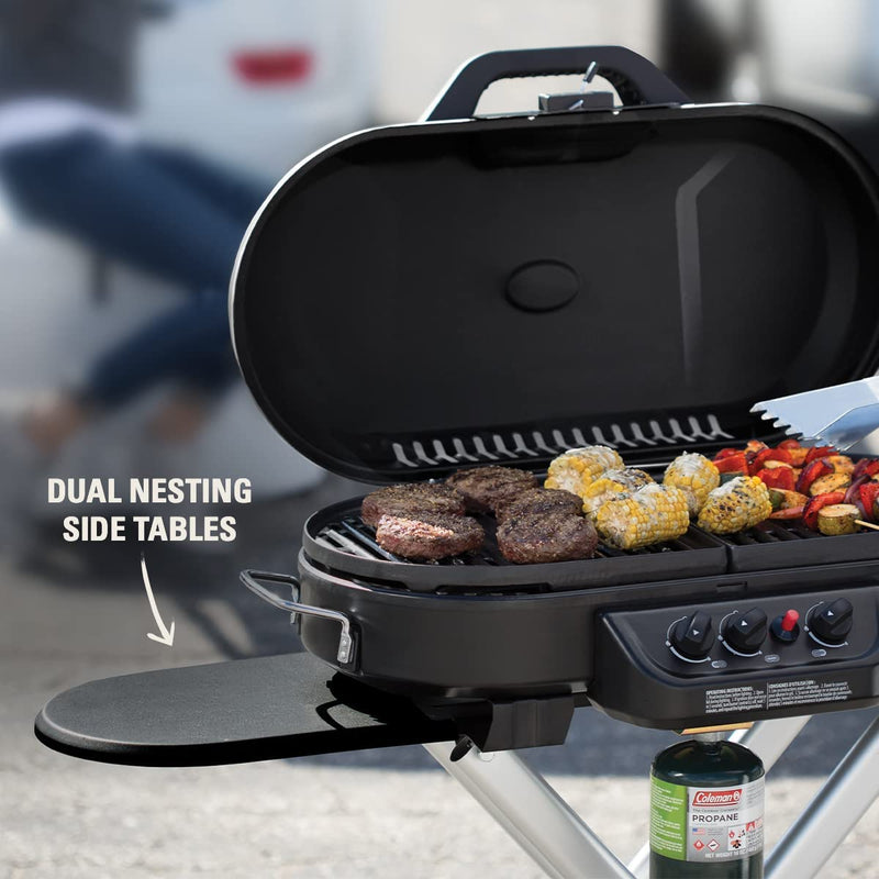 Load image into Gallery viewer, Roadtrip 285 Portable Stand-Up Propane Grill, Gas Grill with 3 Adjustable Burners &amp; Instastart Push-Button Ignition
