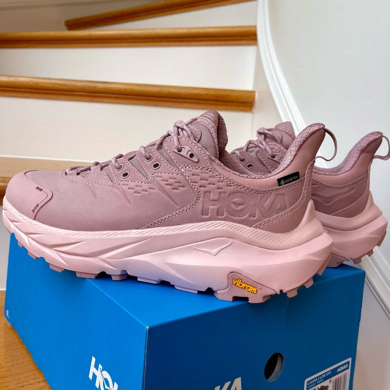 Load image into Gallery viewer, Hoka Kaha 2 GTX Low Hiking Boots Waterproof Gore Tex PINK pale mauve UNISEX
