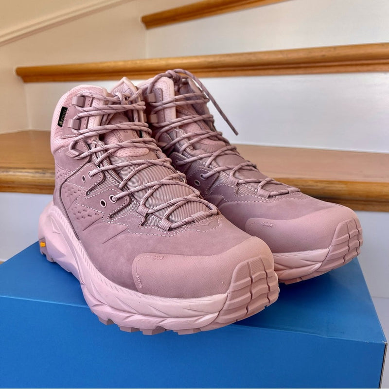 Load image into Gallery viewer, Hoka Kaha 2 GTX High Hiking Boots Waterproof Gore Tex PINK pale mauve UNISEX

