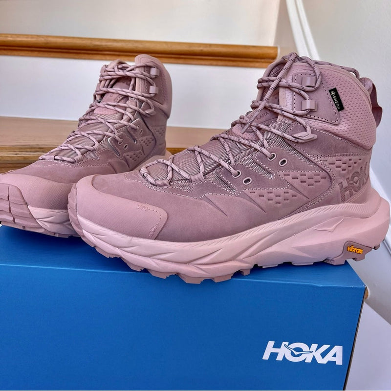 Load image into Gallery viewer, Hoka Kaha 2 GTX High Hiking Boots Waterproof Gore Tex PINK pale mauve UNISEX
