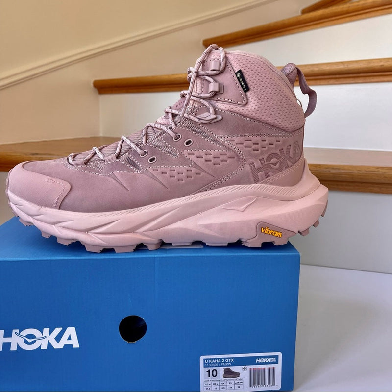 Load image into Gallery viewer, Hoka Kaha 2 GTX High Hiking Boots Waterproof Gore Tex PINK pale mauve UNISEX
