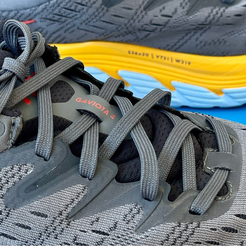 Load image into Gallery viewer, Hoka Gaviota 4 Running Shoes in Castlerock / Anthracite Grey / Blue - Men's
