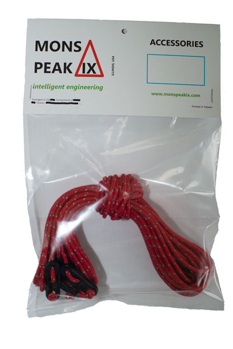 Load image into Gallery viewer, mons peak ix tent guy lines set of 4 in a package
