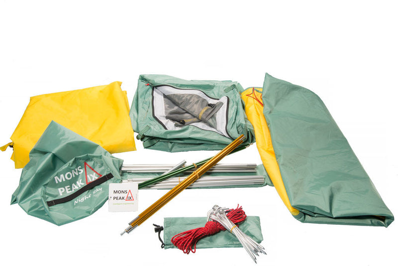 Load image into Gallery viewer, mons peak ix night sky 3 person and 4 person tent full kit
