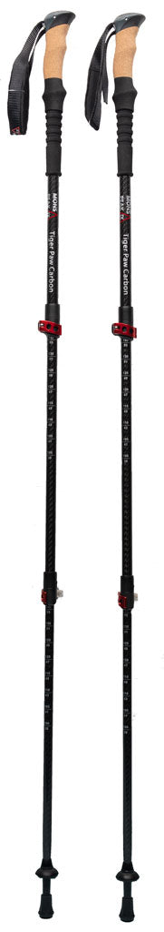 Load image into Gallery viewer, Tiger Paw Carbon Trekking Poles
