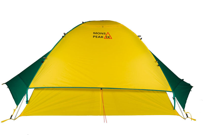 Load image into Gallery viewer, mons peak ix trail 43 backpacking tent 4 person with fly side view
