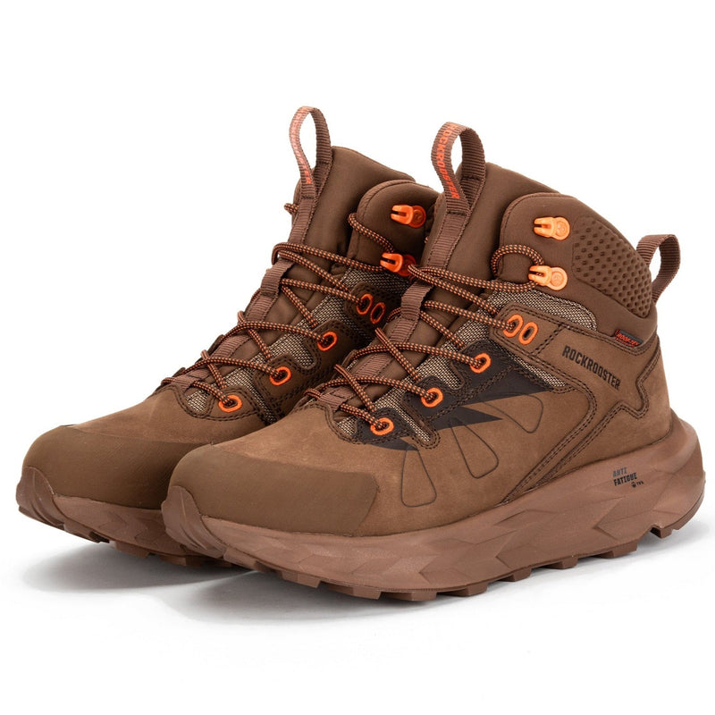Load image into Gallery viewer, ROCKROOSTER Farmington Brown 6 Inch Waterproof Hiking Boots with VIBRAM®
