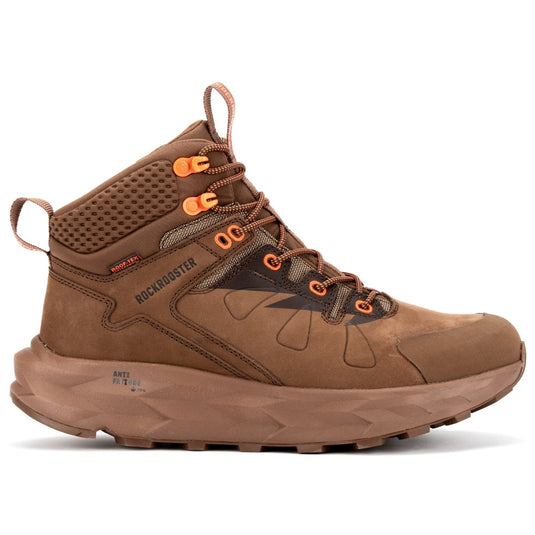 ROCKROOSTER Farmington Brown 6 Inch Waterproof Hiking Boots with VIBRAM®