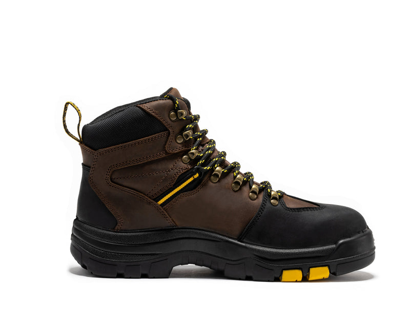 Load image into Gallery viewer, ROCKROOSTER Marfa Brown 6 inch Waterproof Composite Toe Leather Work Boots CP211
